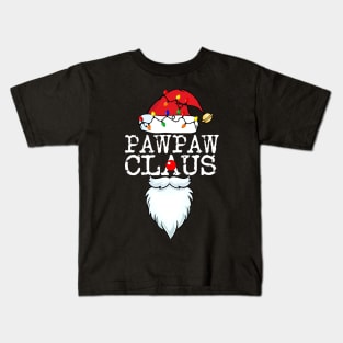 Pawpaw Santa Claus Matching Family Christmas Kids T-Shirt